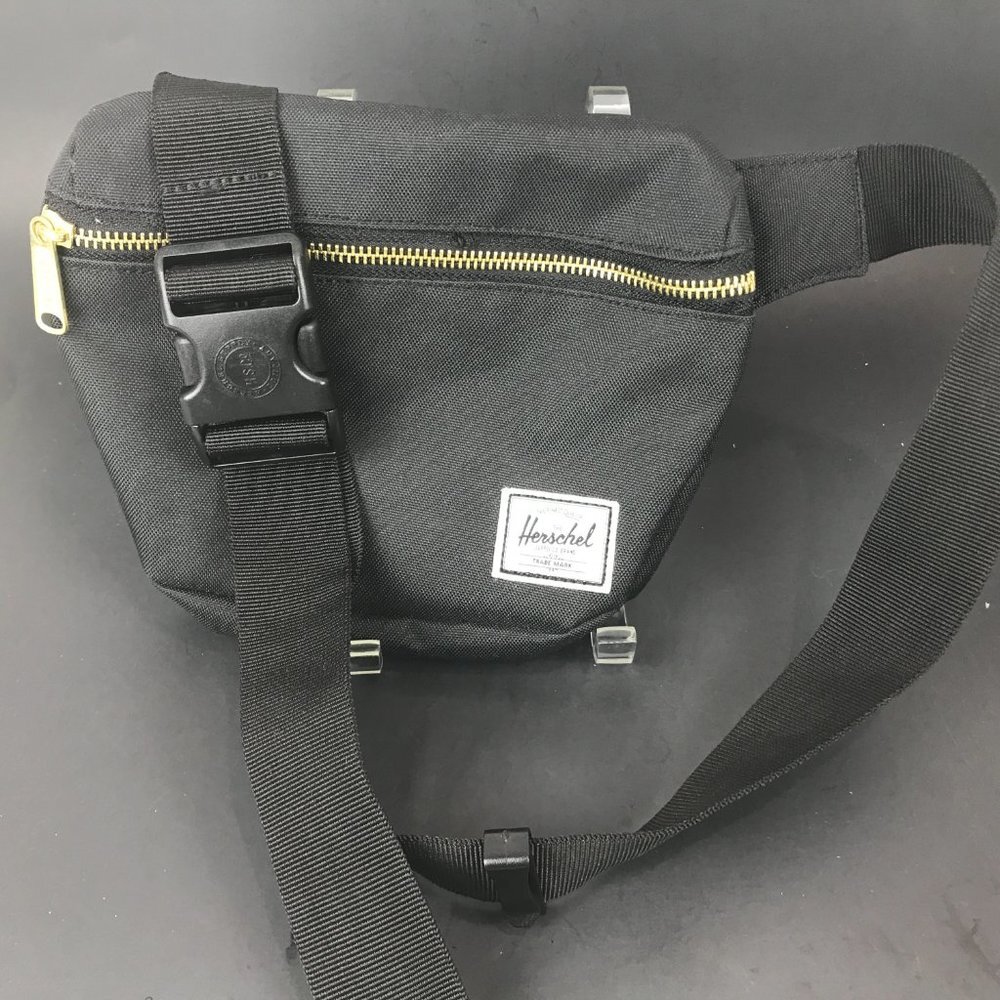 Herschel Black canvas Fanny pack, belt bag